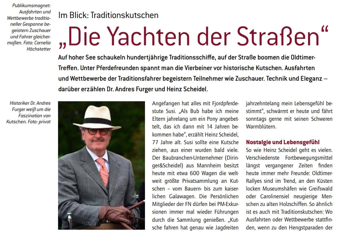 Kutschenfahren als Traditionssport